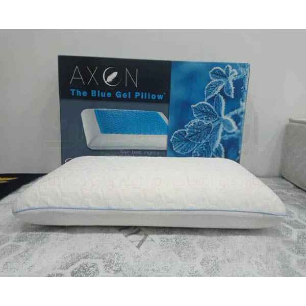 بالشت طبی مموری فوم خنک کننده آکسون مدل blue gel pillow