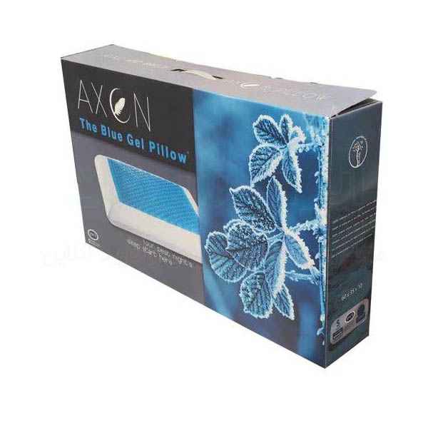بالشت طبی مموری فوم خنک کننده آکسون مدل blue gel pillow