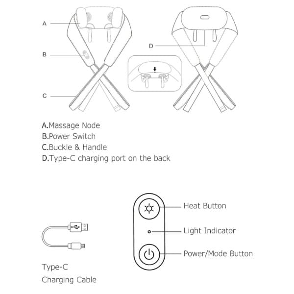 ماساژور گردن و شانه روتای مدل Rotai RT-NK300