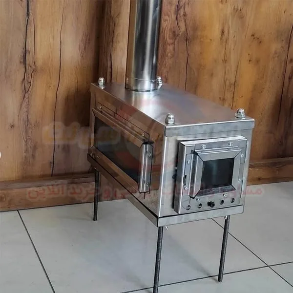 بخاری هیزمی استیل سفری مجیکمپ مدل کلاسیک