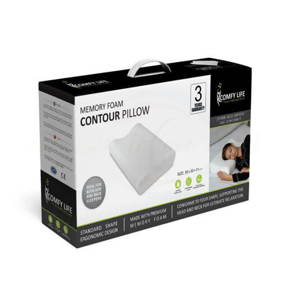 بالش طبی موج دار کامفی با ژل خنک کننده Gel Contour M