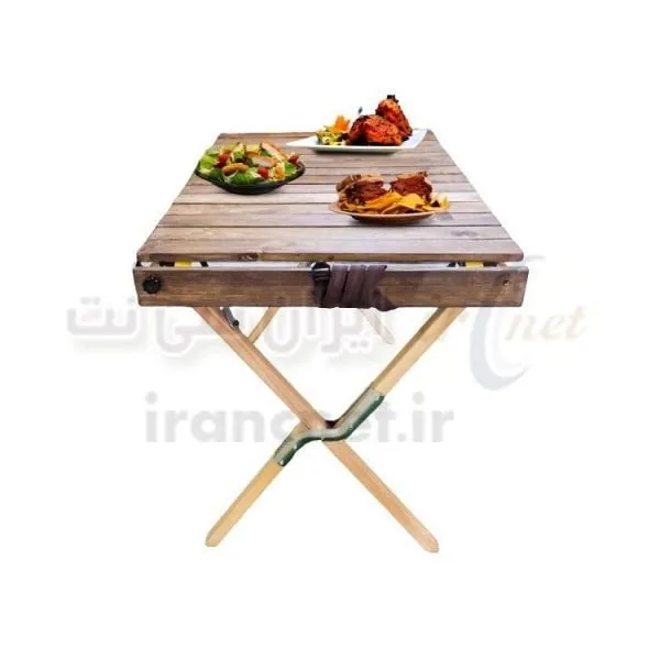 میز چوبی تاشو سفری مجیکمپ مدل travel table 120*70