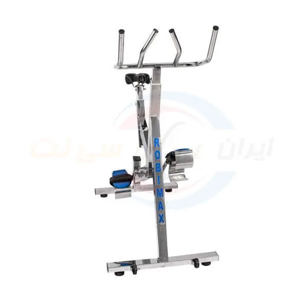 دوچرخه ثابت آبی روبیمکث مدل بلبرینگی Robimax
